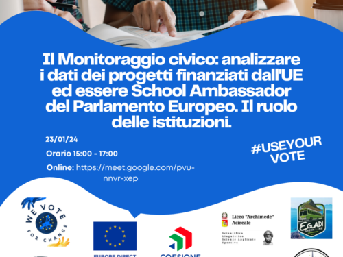 Il Monitoraggio civico: school ambassador e ruolo delle istituzioni